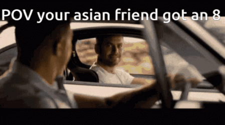Paul Walker Driving Car Along With Friend GIF