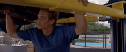Paul Walker Smile In Blue Shirt GIF