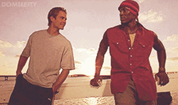 Paul Walker With Tyrese Gibson GIF