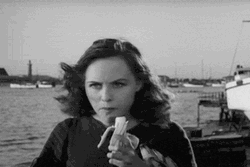 Paulette Goddard Riding Boat GIF
