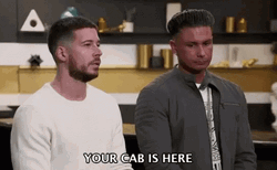 Pauly D Vinny Guadagnino Your Cab's Here GIF