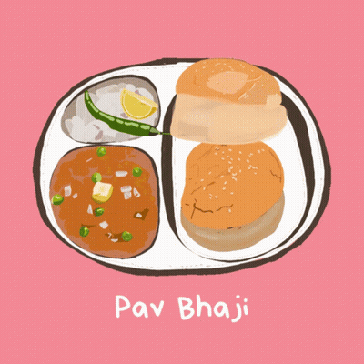 Pav Bhaji Drawing GIF