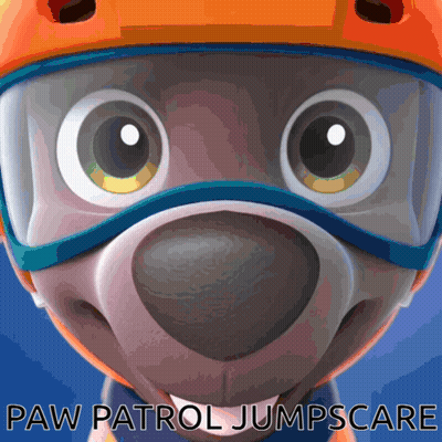 Paw Patrol Character In Goggles And Helmet GIF
