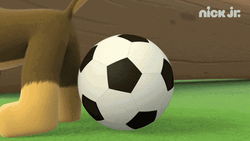 Paw Patrol Chase Soccer Kick GIF