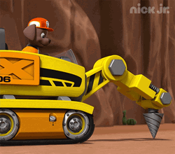 Paw Patrol Digging Underground GIF