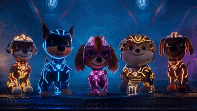Paw Patrol Dogs Standing Together GIF