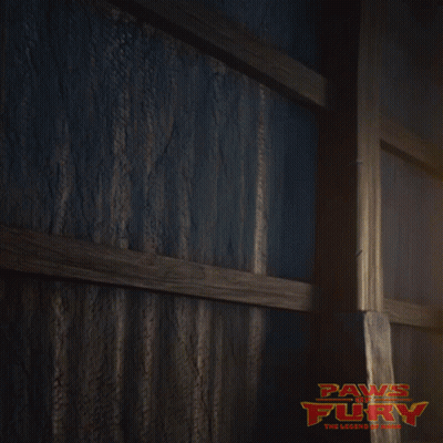 Paws Fury Cartoon Character Poster GIF