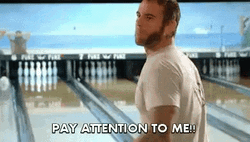 Pay Attention To Me Bowling CM Punk GIF