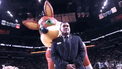 Pay Attention To Me San Antonio Spurs Mascot GIF