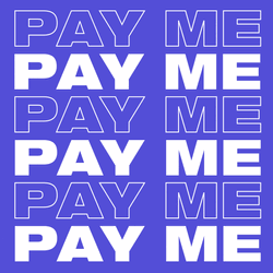 Pay Me Font Loop GIF