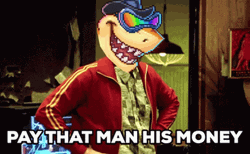 Pay That Man His Money Shark Head GIF