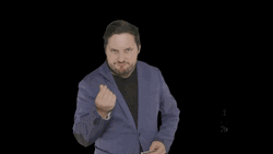 Pay Up Man Wearing A Suit GIF