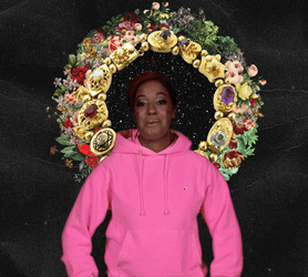 Pay Up Woman In Pink Hoodie GIF