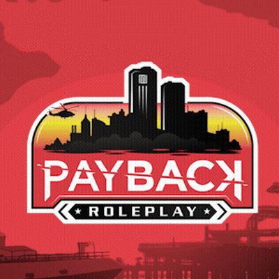 Payback Roleplay Logo With City Skyline GIF