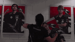Paying Respects Hanging Posters GIF