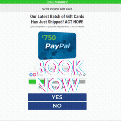 Paypal Gift Card Available To Book GIF