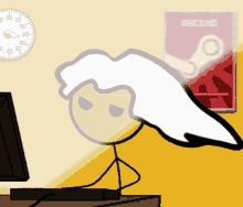 Pc Computer Desktop Stickwoman GIF
