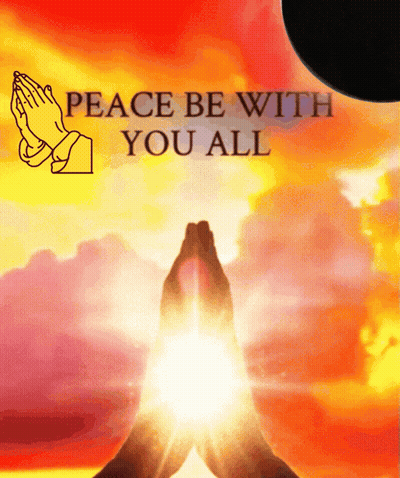 Peace Be With You Poster Sunset GIF