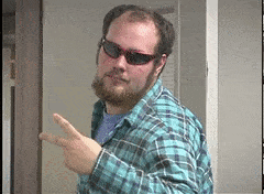 Peace Out Bye Cool Shades Guy GIF