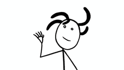 Peace Out Bye Stick Cartoon GIF