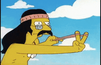 Peace Out Flower Power GIF