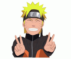 Peace Out Smiling Anime Naruto GIF