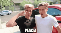 Peace Out The Martinez Twins Bye GIF