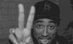 Peace Out Tupac Shakur Laughing GIF
