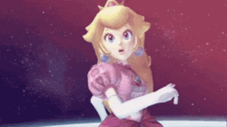 Peace Princess Peach GIF