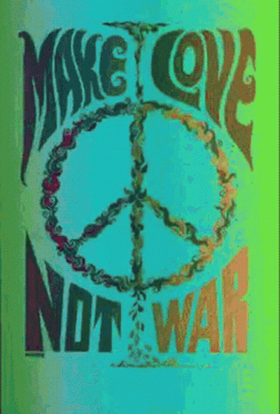Peace Sign Make Love Not War GIF