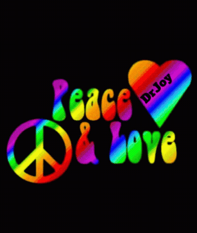 Peace Sign Shine On Peace & Love GIF
