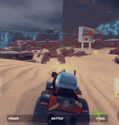 Peace Text In Video Game Screenshot GIF