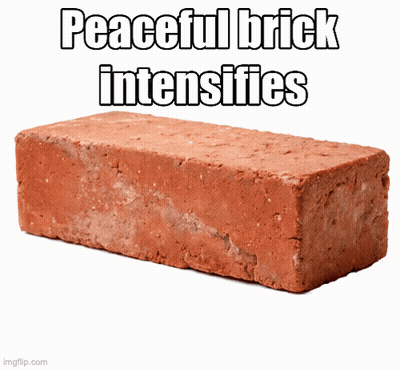 Peaceful Brick With Words GIF