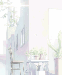 Peaceful Café Anime Scenery GIF