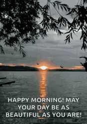 Peaceful Sunset Scenery GIF