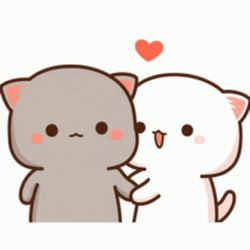 Peach And Goma Holding Hands GIF