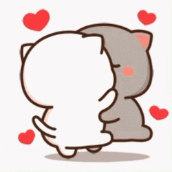Peach And Goma Kiss And Hug GIF