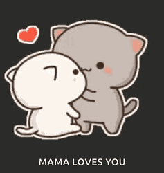 Peach And Goma Mama Loves You GIF