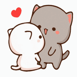 Peach And Goma Smooching GIF