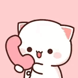 Peach And Goma Telephone GIF