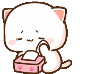 Peach Cat Sad Peach Cry Sticker GIF