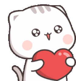 Peach Cat Sticker GIF