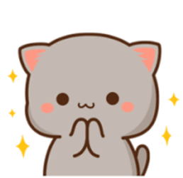 Peach Goma Happy Shine Stars Sticker GIF