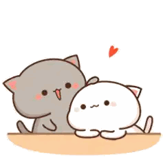 Peach Goma Love Pat Head Cheek Sticker