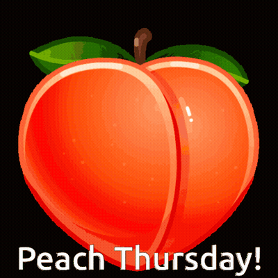 Peach Saying Peach Thursday GIF