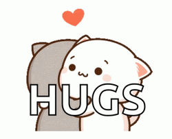 Peachy Cat Sending Hugs GIF