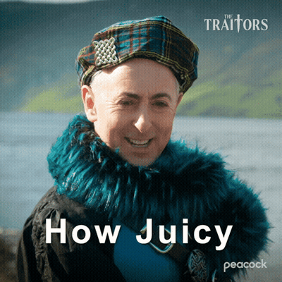 Peacock Ad For The Traitors Man In Kilt GIF