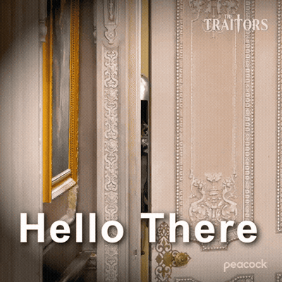 Peacock Advertisement For The Traitors With Door GIF