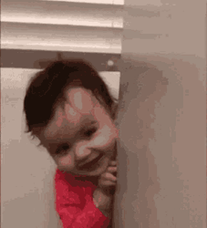 Peak A Boo Baby GIF