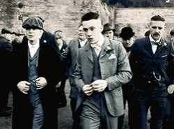 Peaky Blinders Mafia Group Walking GIF